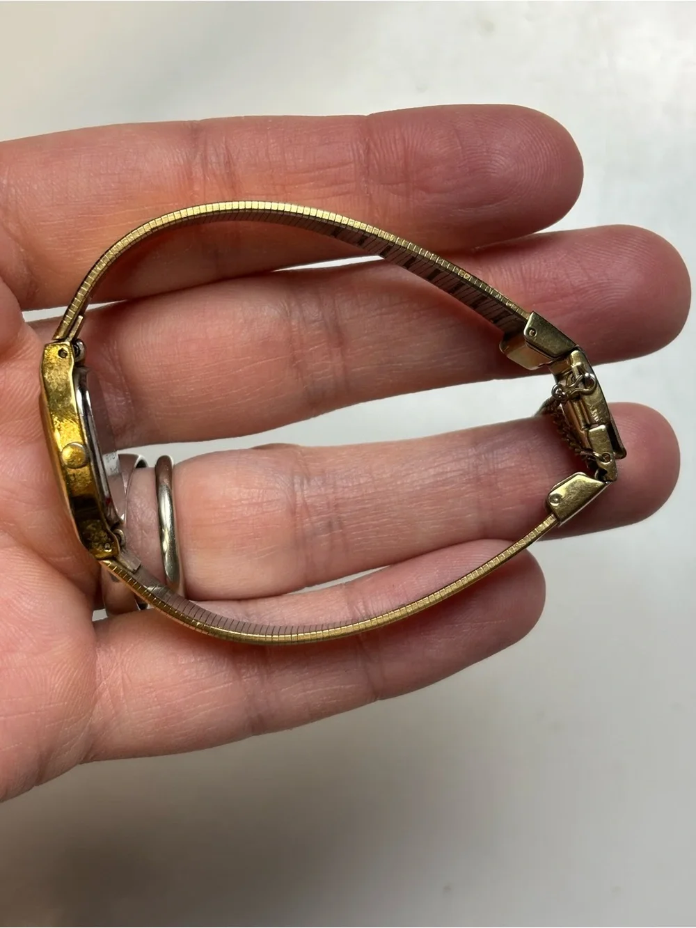Pulsar Gold Tone Ladies Quartz Bracelet Watch vtg